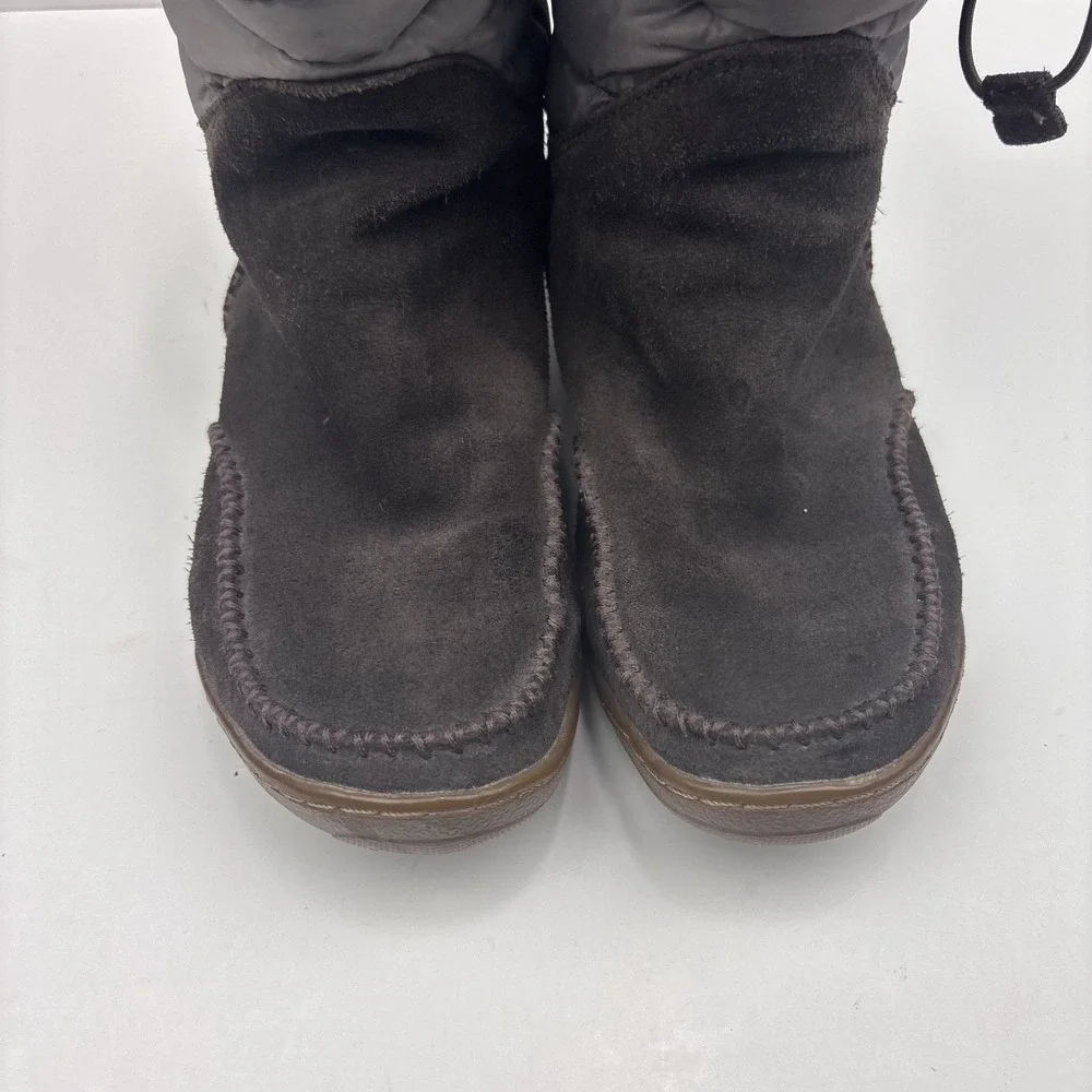 Columbia Minx Moccasin Women's US 7 Brown Waterproof Winter Boots BL1559-231